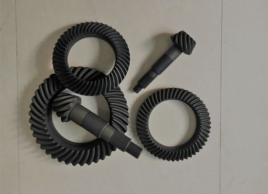 Roda de coroa e pinhão chanfrados espirais para a rigidez alta das peças do caminhão de MITSUBISHI